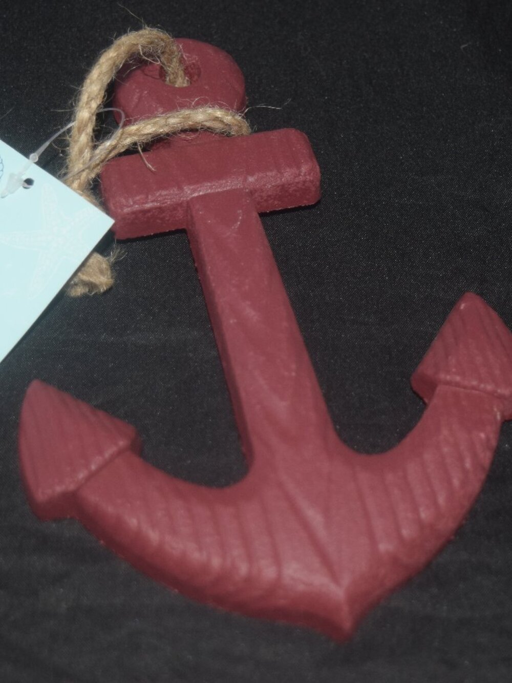 NWT Shore Living Nautical Anchor Wall Decor – Burgundy Coastal Accent